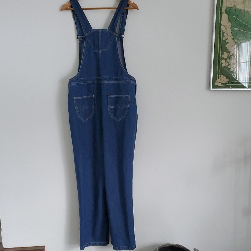 Classic Blue Denim Women's Overalls - Picture 2 of 10